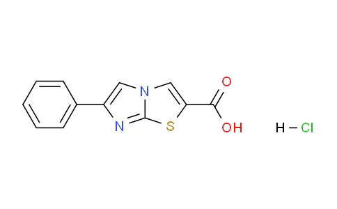 CAS No. 1177093-02-5, 6-Phenylimidazo[2,1-b]thiazole-2-carboxylic acid hydrochloride