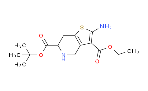CAS No. 1029689-67-5, 6-tert-Butyl 3-ethyl 2-amino-4,5,6,7-tetrahydrothieno[3,2-c]pyridine-3,6-dicarboxylate