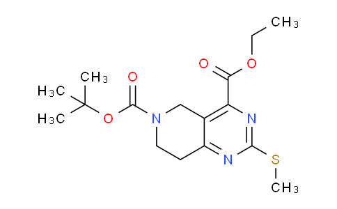 CAS No. 1279816-50-0, 6-tert-Butyl 4-ethyl 2-(methylthio)-7,8-dihydropyrido[4,3-d]pyrimidine-4,6(5H)-dicarboxylate