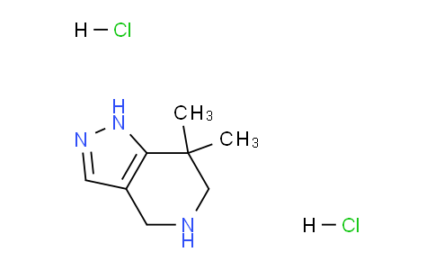 CAS No. 943145-91-3, 7,7-Dimethyl-4,5,6,7-tetrahydro-1H-pyrazolo[4,3-c]pyridine dihydrochloride