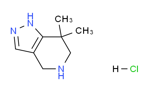 CAS No. 1194374-10-1, 7,7-Dimethyl-4,5,6,7-tetrahydro-1H-pyrazolo[4,3-c]pyridine hydrochloride