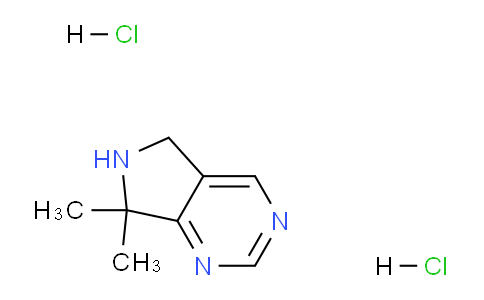 CAS No. 13784-38-8, 7,7-Dimethyl-6,7-dihydro-5H-pyrrolo[3,4-d]pyrimidine dihydrochloride