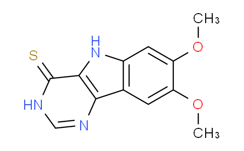 CAS No. 121218-44-8, 7,8-Dimethoxy-3H-pyrimido[5,4-b]indole-4(5H)-thione