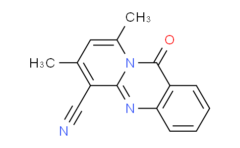 CAS No. 327081-29-8, 7,9-Dimethyl-11-oxo-11H-pyrido[2,1-b]quinazoline-6-carbonitrile