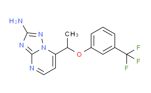 CAS No. 306979-68-0, 7-(1-(3-(Trifluoromethyl)phenoxy)ethyl)-[1,2,4]triazolo[1,5-a]pyrimidin-2-amine