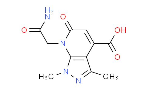 CAS No. 1018046-99-5, 7-(2-Amino-2-oxoethyl)-1,3-dimethyl-6-oxo-6,7-dihydro-1H-pyrazolo[3,4-b]pyridine-4-carboxylic acid