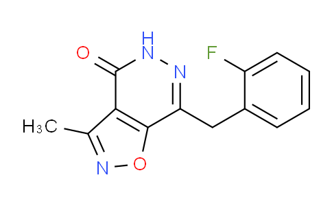 CAS No. 1361003-74-8, 7-(2-Fluorobenzyl)-3-methylisoxazolo[4,5-d]pyridazin-4(5H)-one