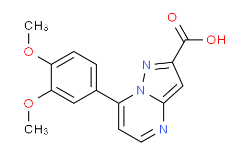 CAS No. 886503-05-5, 7-(3,4-Dimethoxyphenyl)pyrazolo[1,5-a]pyrimidine-2-carboxylic acid