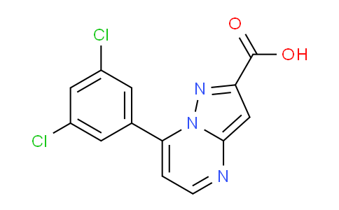 CAS No. 676537-47-6, 7-(3,5-Dichlorophenyl)pyrazolo[1,5-a]pyrimidine-2-carboxylic acid