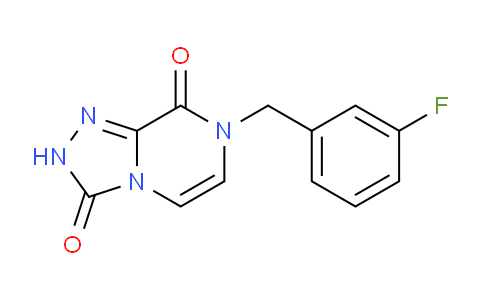 CAS No. 1708178-72-6, 7-(3-Fluorobenzyl)-[1,2,4]triazolo[4,3-a]pyrazine-3,8(2H,7H)-dione