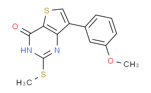 CAS No. 1774901-20-0, 7-(3-Methoxyphenyl)-2-(methylthio)thieno[3,2-d]pyrimidin-4(3H)-one