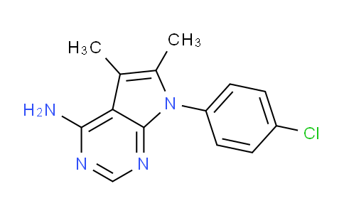 CAS No. 72578-33-7, 7-(4-Chlorophenyl)-5,6-dimethyl-7H-pyrrolo[2,3-d]pyrimidin-4-amine