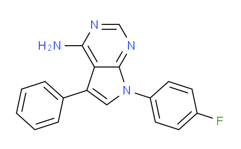 CAS No. 243665-87-4, 7-(4-Fluorophenyl)-5-phenyl-7H-pyrrolo[2,3-d]pyrimidin-4-amine