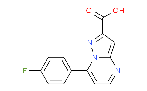 CAS No. 828276-01-3, 7-(4-Fluorophenyl)pyrazolo[1,5-a]pyrimidine-2-carboxylic acid