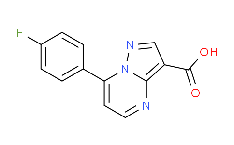 CAS No. 870540-31-1, 7-(4-Fluorophenyl)pyrazolo[1,5-a]pyrimidine-3-carboxylic acid
