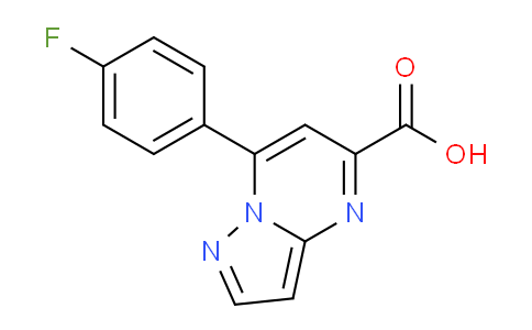 CAS No. 1429418-31-4, 7-(4-Fluorophenyl)pyrazolo[1,5-a]pyrimidine-5-carboxylic acid