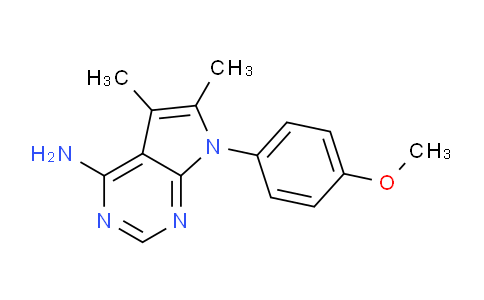 CAS No. 72578-37-1, 7-(4-Methoxyphenyl)-5,6-dimethyl-7H-pyrrolo[2,3-d]pyrimidin-4-amine