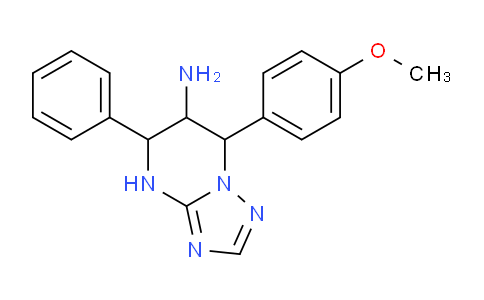 CAS No. 1365962-77-1, 7-(4-Methoxyphenyl)-5-phenyl-4,5,6,7-tetrahydro-[1,2,4]triazolo[1,5-a]pyrimidin-6-amine