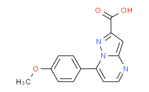 CAS No. 679830-09-2, 7-(4-Methoxyphenyl)pyrazolo[1,5-a]pyrimidine-2-carboxylic acid
