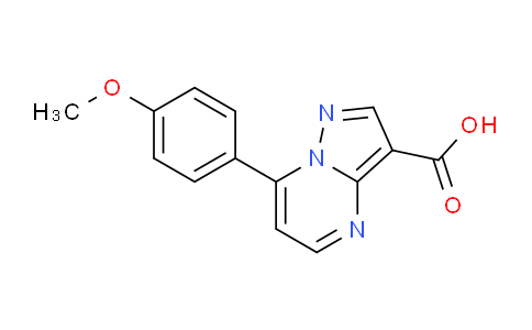 CAS No. 861407-96-7, 7-(4-Methoxyphenyl)pyrazolo[1,5-a]pyrimidine-3-carboxylic acid