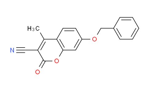 CAS No. 331651-91-3, 7-(Benzyloxy)-4-methyl-2-oxo-2H-chromene-3-carbonitrile