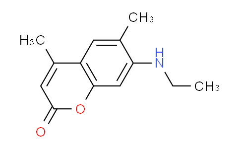 CAS No. 26078-25-1, 7-(Ethylamino)-4,6-dimethyl-2H-chromen-2-one