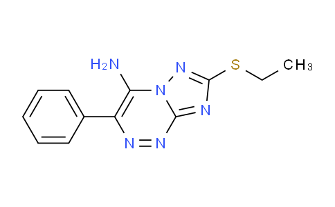 CAS No. 1356830-91-5, 7-(Ethylthio)-3-phenyl-[1,2,4]triazolo[5,1-c][1,2,4]triazin-4-amine