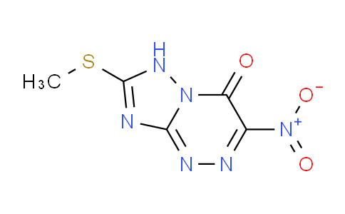 CAS No. 123606-06-4, 7-(Methylthio)-3-nitro-[1,2,4]triazolo[5,1-c][1,2,4]triazin-4(6H)-one