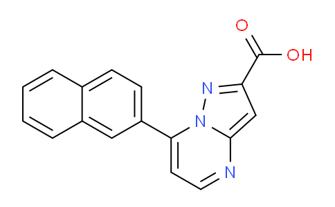 CAS No. 886503-54-4, 7-(Naphthalen-2-yl)pyrazolo[1,5-a]pyrimidine-2-carboxylic acid