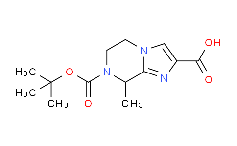CAS No. 1824023-99-5, 7-(tert-Butoxycarbonyl)-8-methyl-5,6,7,8-tetrahydroimidazo[1,2-a]pyrazine-2-carboxylic acid
