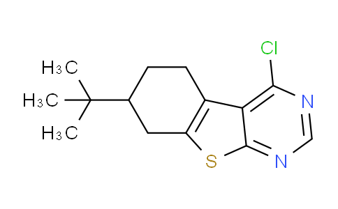 CAS No. 381200-95-9, 7-(tert-Butyl)-4-chloro-5,6,7,8-tetrahydrobenzo[4,5]thieno[2,3-d]pyrimidine