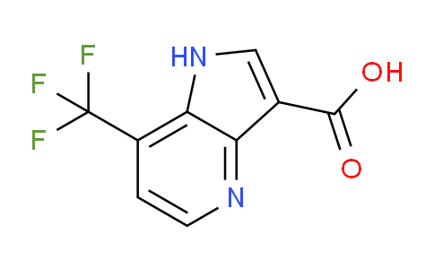 CAS No. 1190320-53-6, 7-(Trifluoromethyl)-1H-pyrrolo[3,2-b]pyridine-3-carboxylic acid