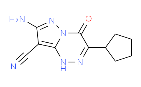 CAS No. 1351392-64-7, 7-Amino-3-cyclopentyl-4-oxo-1,4-dihydropyrazolo[5,1-c][1,2,4]triazine-8-carbonitrile