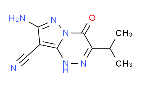 CAS No. 1351383-87-3, 7-Amino-3-isopropyl-4-oxo-1,4-dihydropyrazolo[5,1-c][1,2,4]triazine-8-carbonitrile