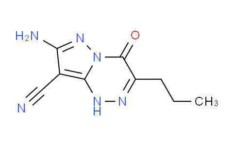 CAS No. 1351385-90-4, 7-Amino-4-oxo-3-propyl-1,4-dihydropyrazolo[5,1-c][1,2,4]triazine-8-carbonitrile