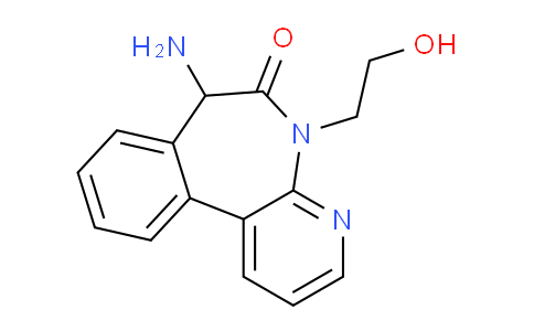 CAS No. 1421438-90-5, 7-Amino-5-(2-hydroxyethyl)-5H-benzo[d]pyrido[2,3-b]azepin-6(7H)-one