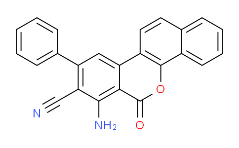 CAS No. 30155-83-0, 7-Amino-6-oxo-9-phenyl-6H-dibenzo[c,h]chromene-8-carbonitrile