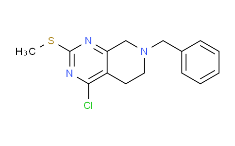 CAS No. 859826-11-2, 7-Benzyl-4-chloro-2-(methylthio)-5,6,7,8-tetrahydropyrido[3,4-d]pyrimidine