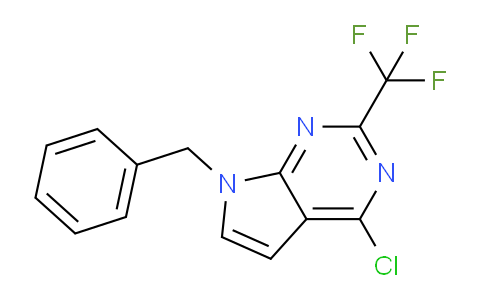 CAS No. 1365627-43-5, 7-Benzyl-4-chloro-2-(trifluoromethyl)-7H-pyrrolo[2,3-d]pyrimidine