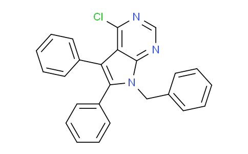 CAS No. 173458-82-7, 7-Benzyl-4-chloro-5,6-diphenyl-7H-pyrrolo[2,3-d]pyrimidine