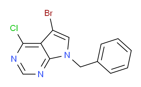CAS No. 1244855-70-6, 7-Benzyl-5-bromo-4-chloro-7H-pyrrolo[2,3-d]pyrimidine