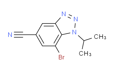 CAS No. 1437794-89-2, 7-Bromo-1-isopropylbenzotriazole-5-carbonitrile
