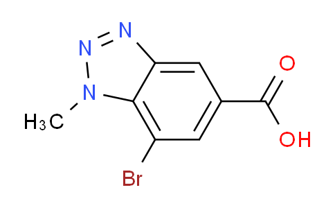 CAS No. 1420800-38-9, 7-Bromo-1-methyl-1,2,3-benzotriazole-5-carboxylic acid
