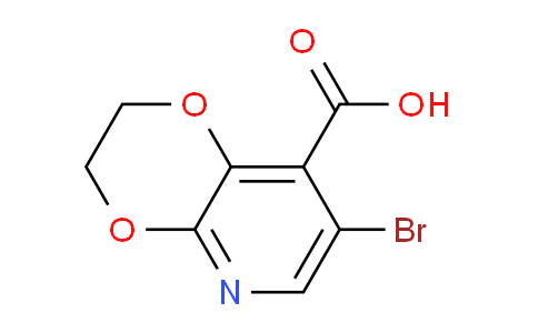 CAS No. 1299607-64-9, 7-Bromo-2,3-dihydro-[1,4]dioxino[2,3-b]pyridine-8-carboxylic acid