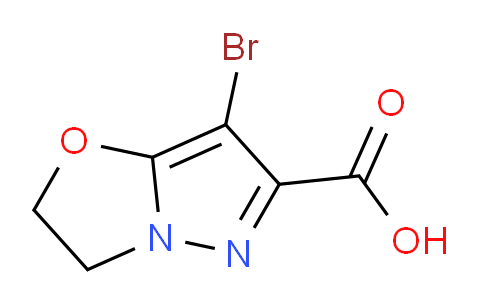 CAS No. 1707391-71-6, 7-Bromo-2,3-dihydropyrazolo[5,1-b]oxazole-6-carboxylic acid