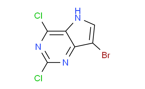 CAS No. 1311275-27-0, 7-Bromo-2,4-dichloro-5H-pyrrolo[3,2-d]pyrimidine