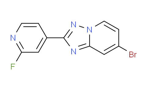 CAS No. 1380332-02-4, 7-Bromo-2-(2-fluoropyridin-4-yl)-[1,2,4]triazolo[1,5-a]pyridine