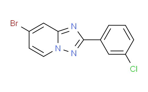CAS No. 1893727-19-9, 7-Bromo-2-(3-chlorophenyl)-[1,2,4]triazolo[1,5-a]pyridine