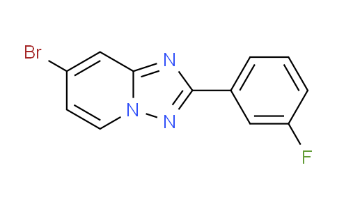 CAS No. 1380331-92-9, 7-Bromo-2-(3-fluorophenyl)-[1,2,4]triazolo[1,5-a]pyridine