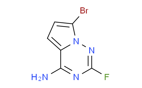CAS No. 1360650-52-7, 7-Bromo-2-fluoropyrrolo[2,1-f][1,2,4]triazin-4-amine